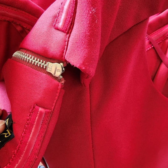 Bariano dress fornal gown burgundy maxi off shoulder gorgeous two-piece size 8 - Picture 10 of 16